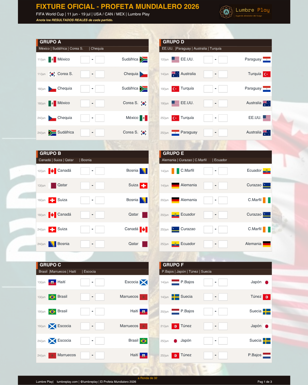 El Profeta Mundialero 2026 • Juego de Predicciones
